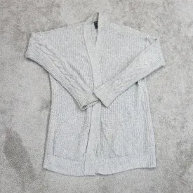 Abercrombie & Fitch Womens Cardigan Sweater Open Front Long Sleeves Gray Size XS