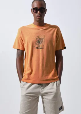 Afends Mens Follow The Leader - Hemp Retro Fit Tee - Cedar