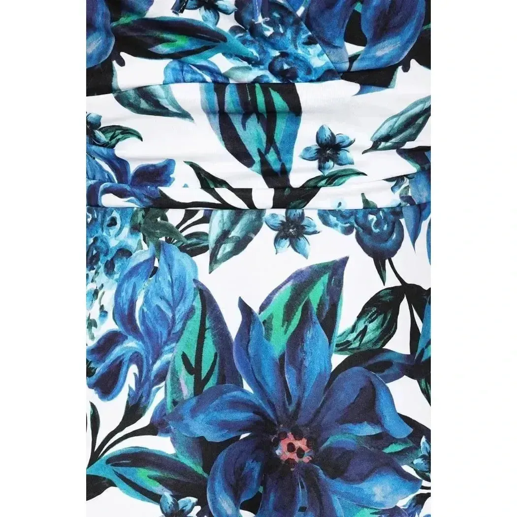 Arabella Dress - Blue Floral