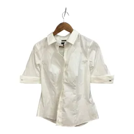 Blouse Short Sleeve By Talbots In White, Size: S