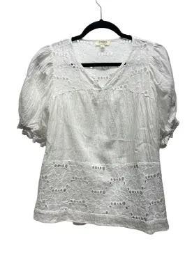 Blouse Short Sleeve By Umgee In White, Size: S