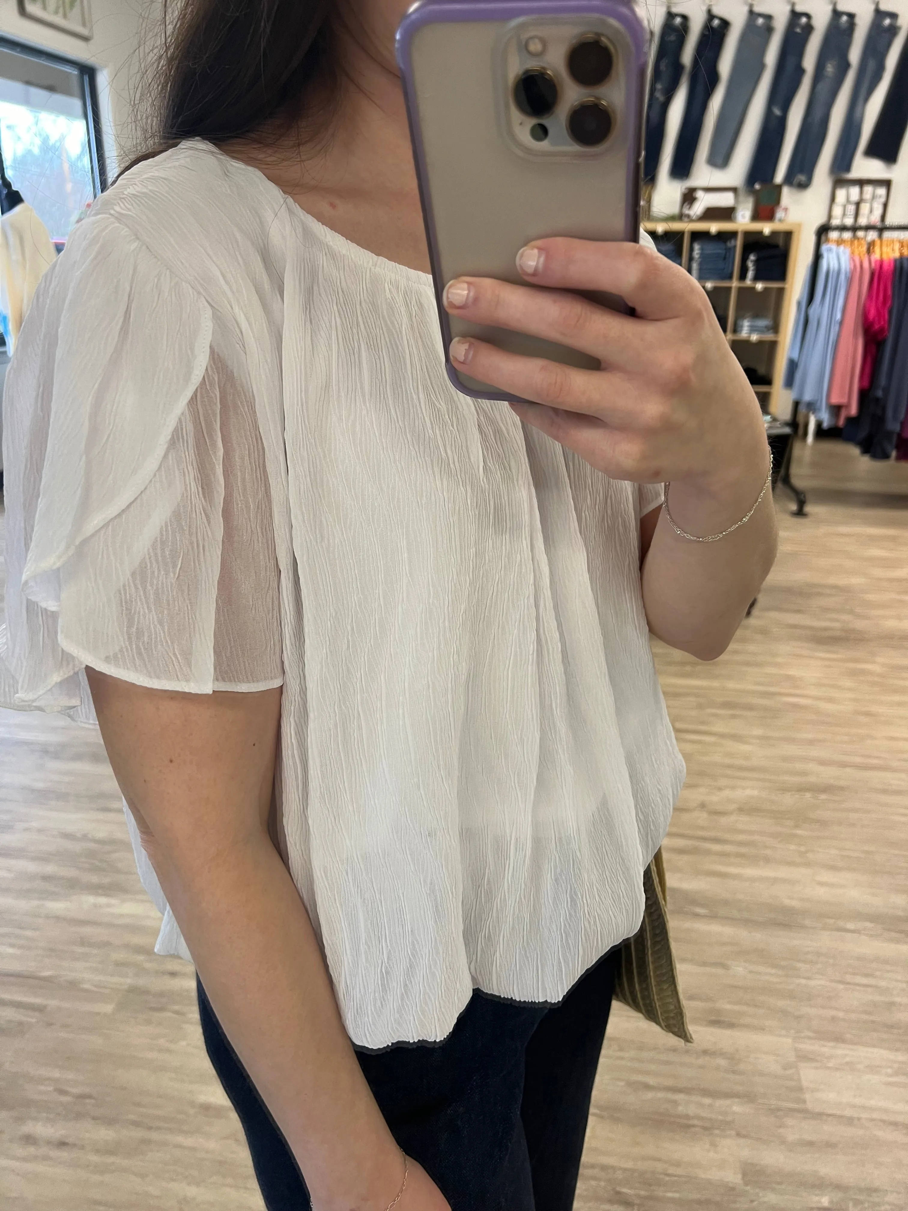 Classic Blouse in Off White