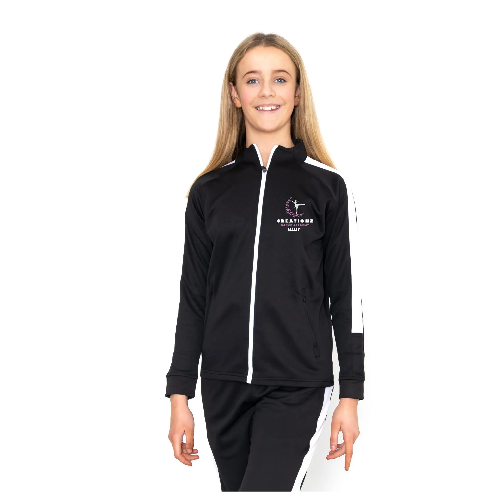 Creationz Dance Academy Kids Knitted Tracksuit Top