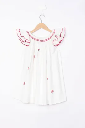 CREPE EMBROIDERY DRESS