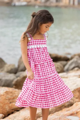 Dress - Pink Two-Tone Gingham