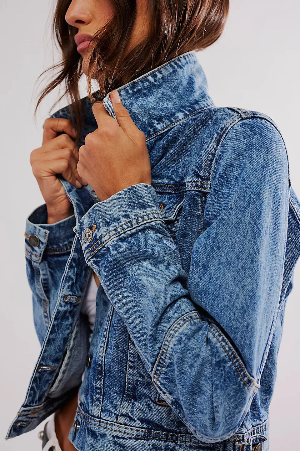 Free People Rumors Denim Jacket