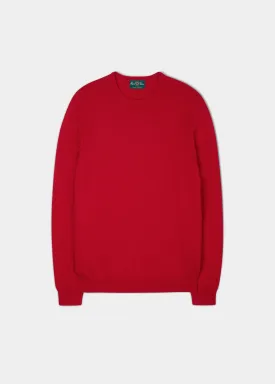 Leysmill Cotton Cashmere Jumper In Rosso