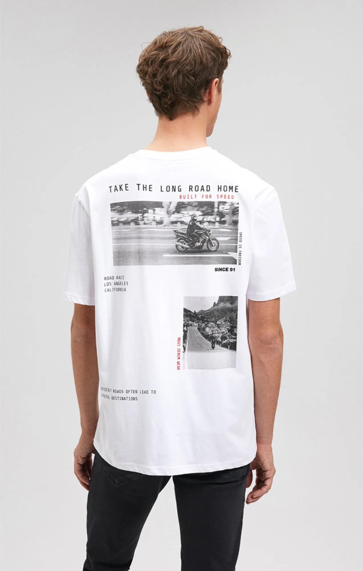 LOS ANGELES PRINT T-SHIRT IN WHITE