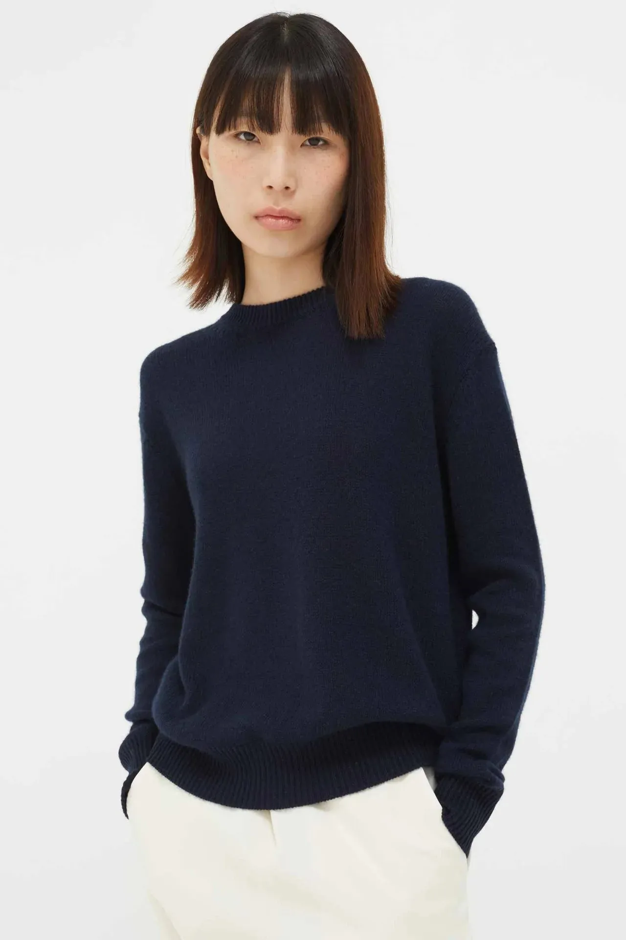 Open Back Sweater Navy