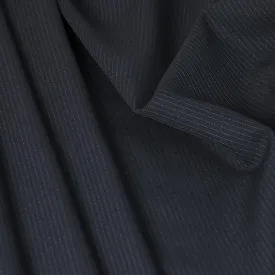 Suiting Navy Pinstripe Fabric 4642