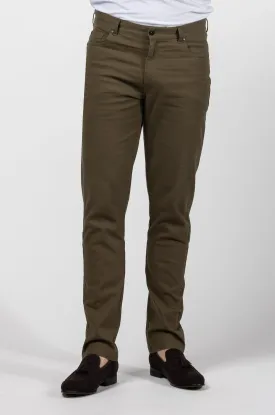 Textured Terry Chino: Military